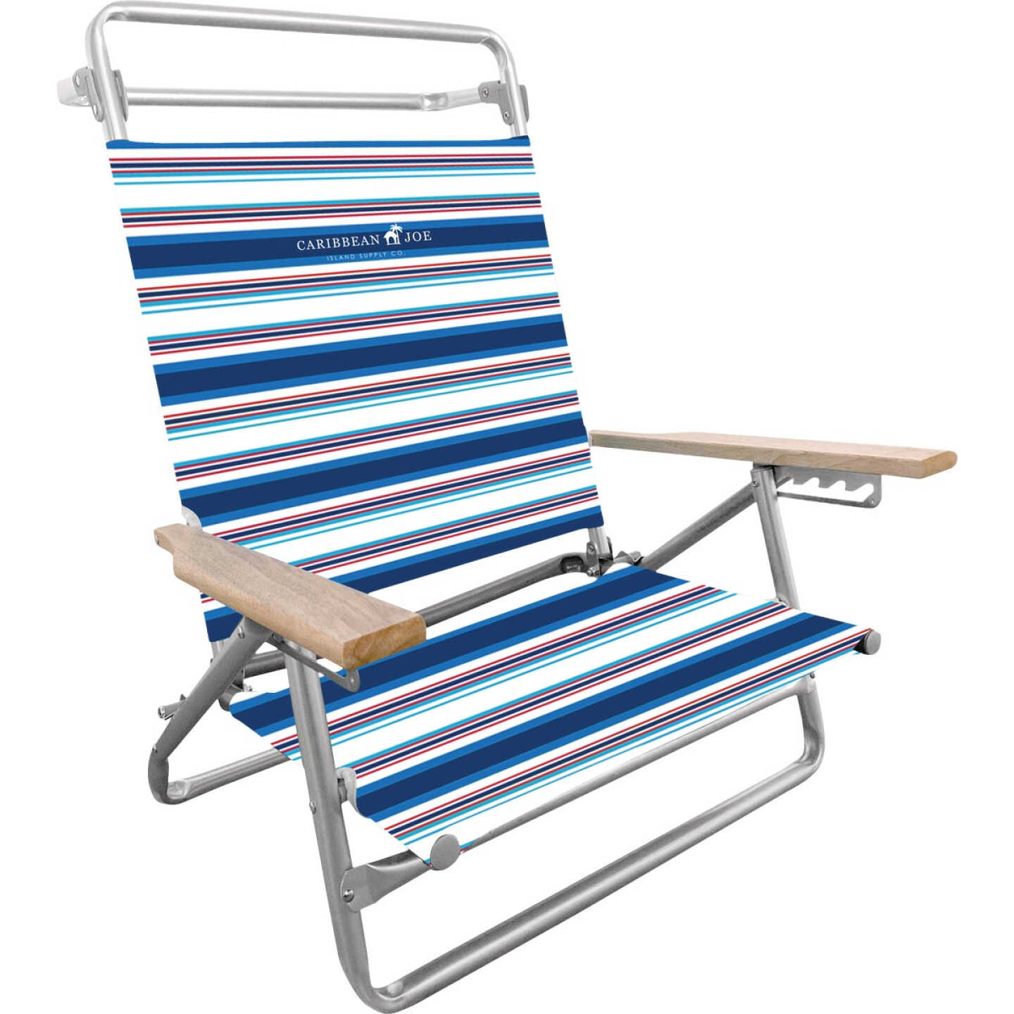 Caribbean Joe 5-Position Folding Beach Chair Image 1