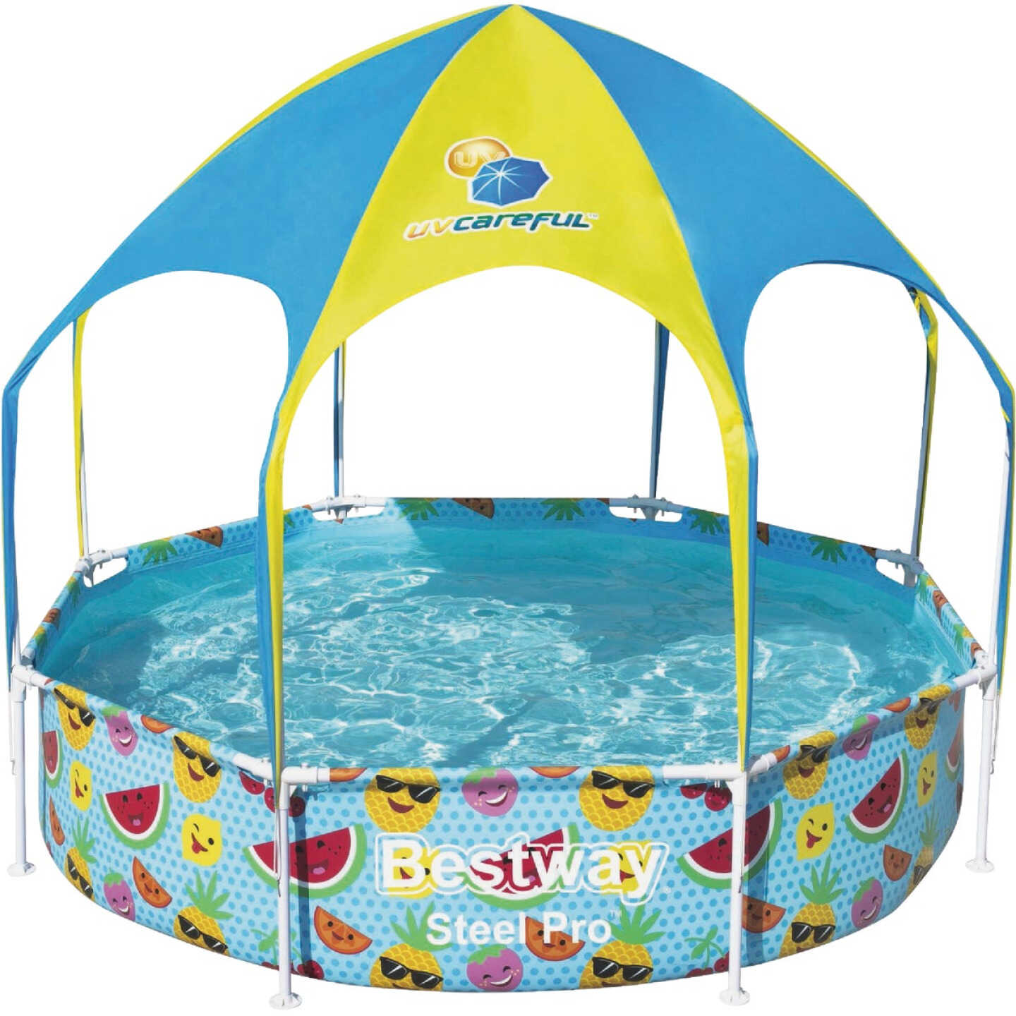 Bestway UV Careful Splash-in-Shade 20 In. D. x 8 Ft. Dia. Play Pool Image 1