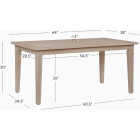 Linon Svana 64 In. x 38 In. Natural Acacia Wood Dining Table Image 2