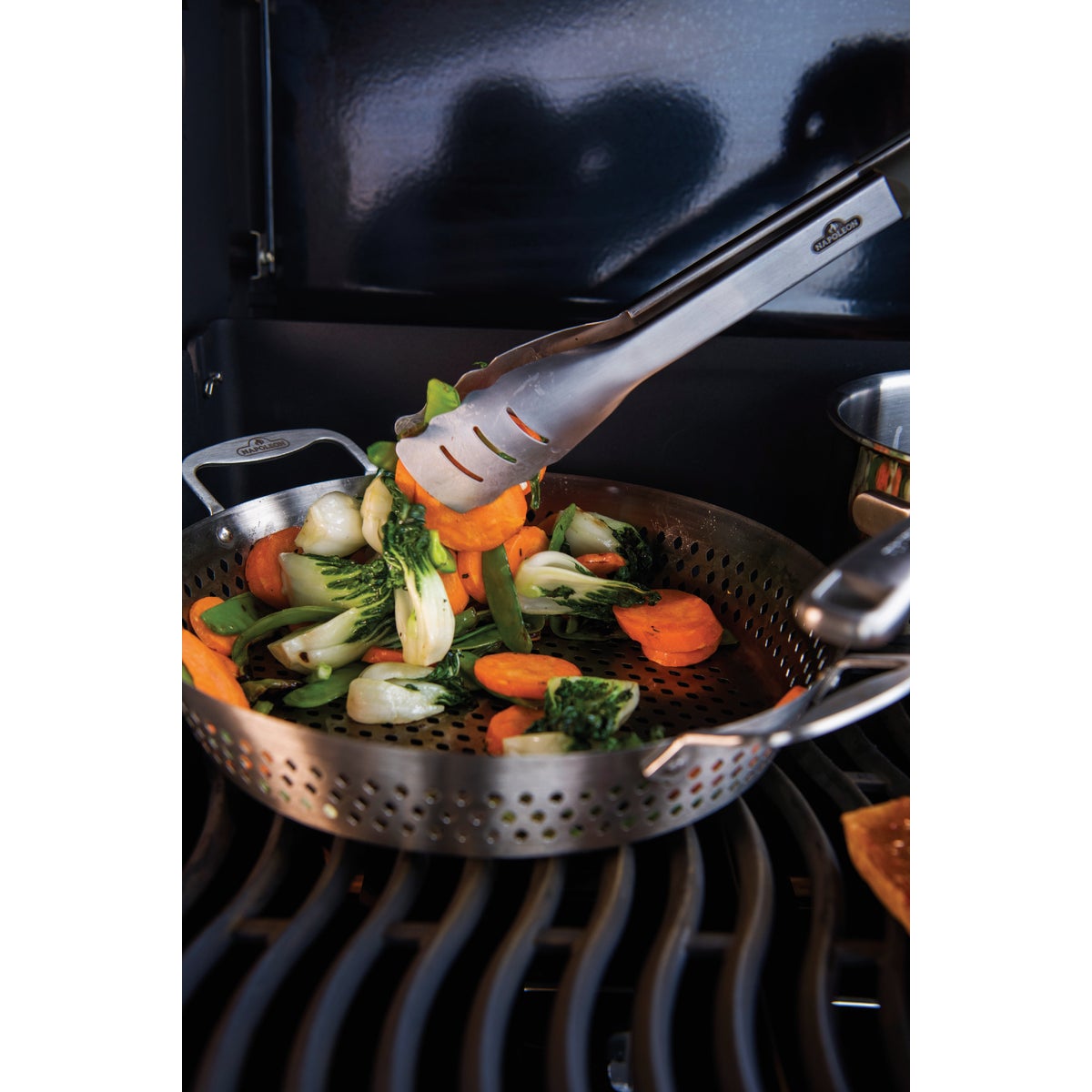 Napoleon Stainless Steel Grilling Wok Image 2
