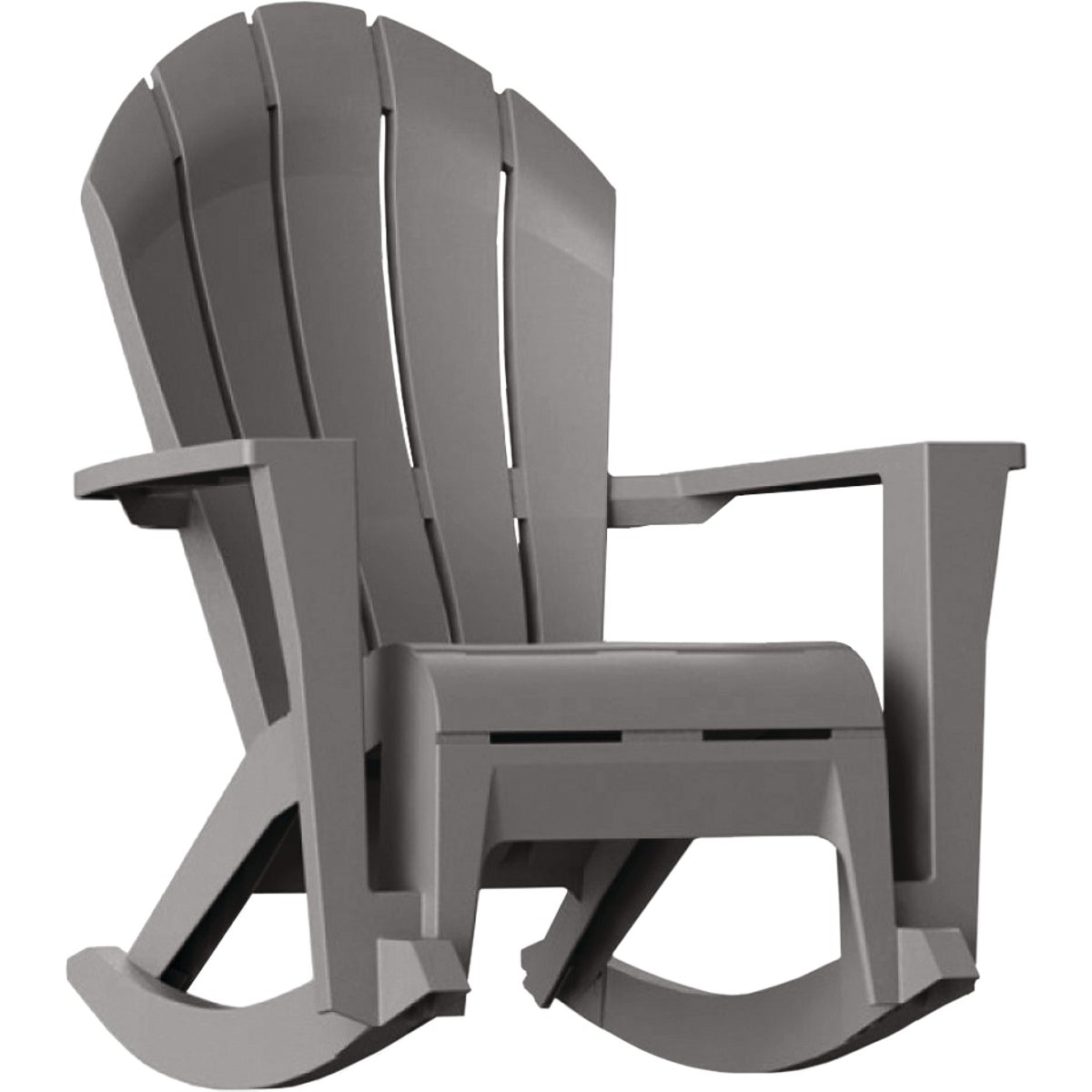 Adams Big Easy Westport Gray Resin Adirondack Rocking Chair Image 1