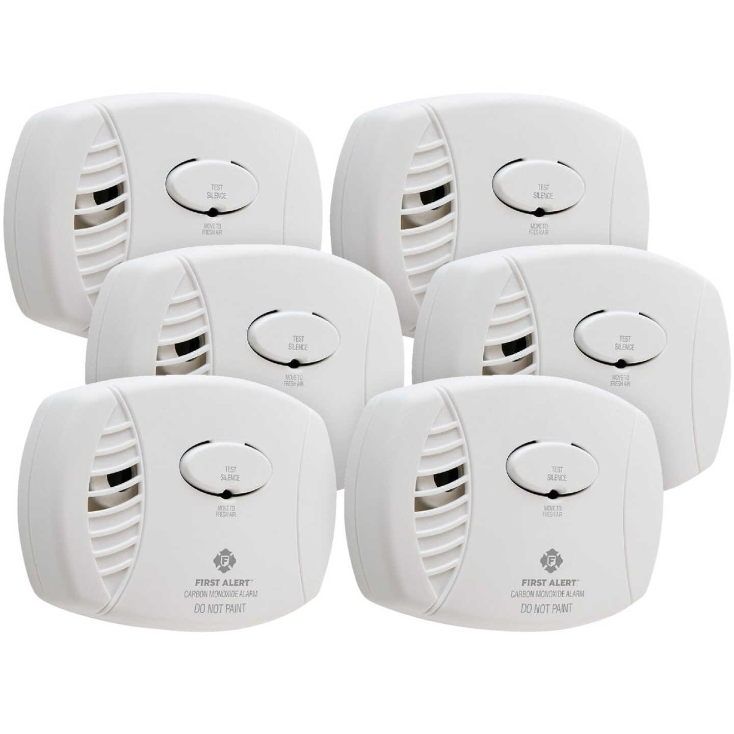 First Alert CO400 Battery Operated 9V Electrochemical Carbon Monoxide Alarm (6-Pack) Image 4
