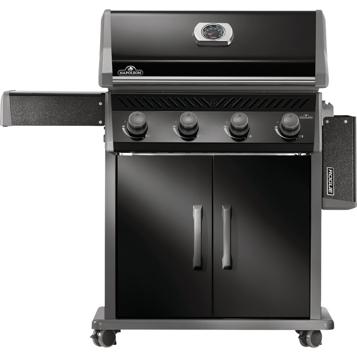 Napoleon Rogue 525 4-Burner Natural Gas with Stainless Steel Grids Grill, Black Image 4