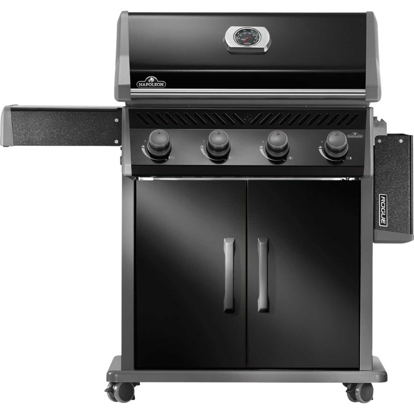 Napoleon Rogue 525 4-Burner Natural Gas with Stainless Steel Grids Grill, Black Image 4