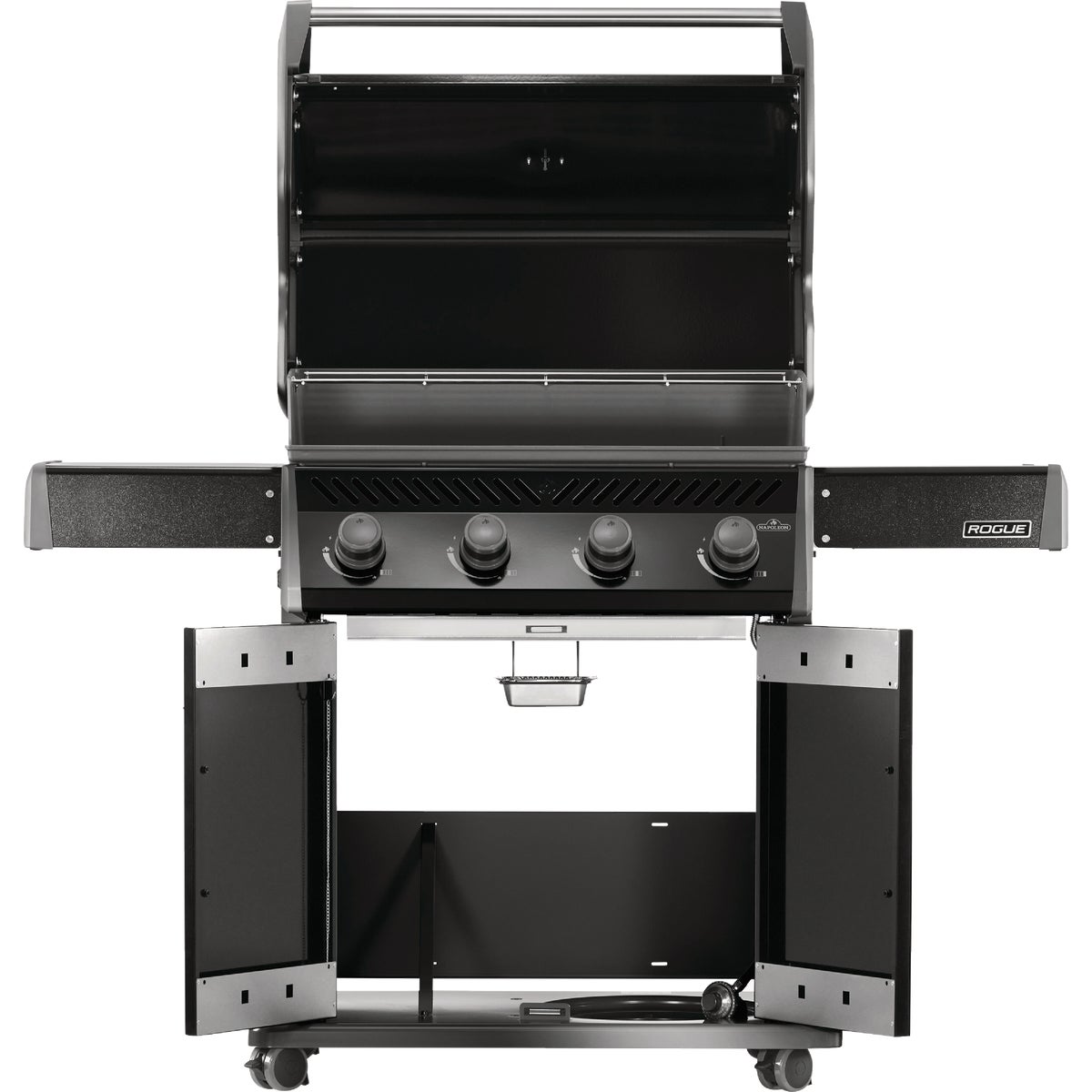 Napoleon Rogue 525 4-Burner Natural Gas with Stainless Steel Grids Grill, Black Image 5