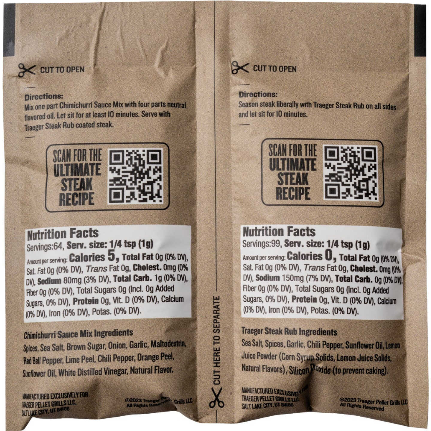 Traeger 18 Lb. Ultimate Steak Blend All-Natural Wood Grilling Pellets with Rub & Sauce Kit Image 4