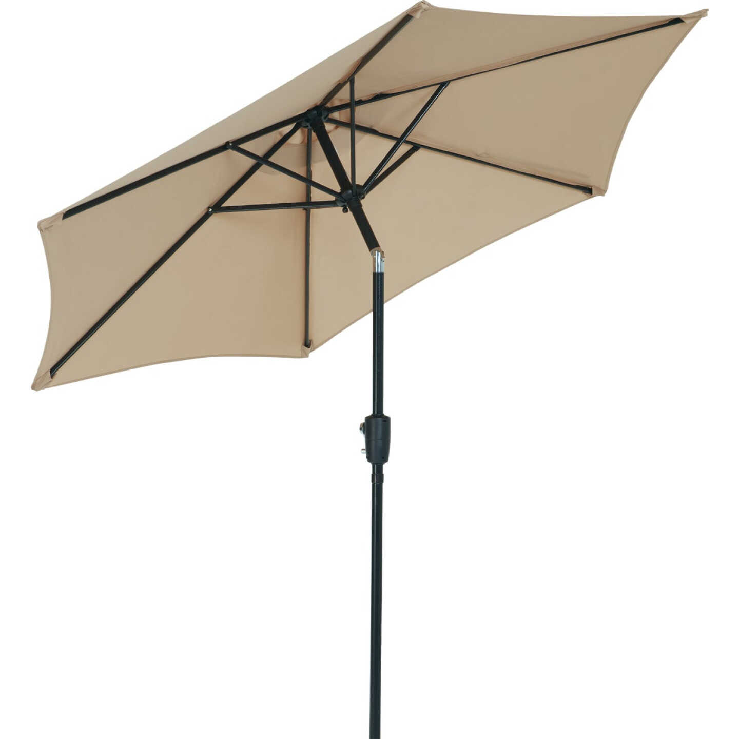 Outdoor Expressions 7.5 Ft. Aluminum Tilt/Crank Tan Patio Umbrella Image 3