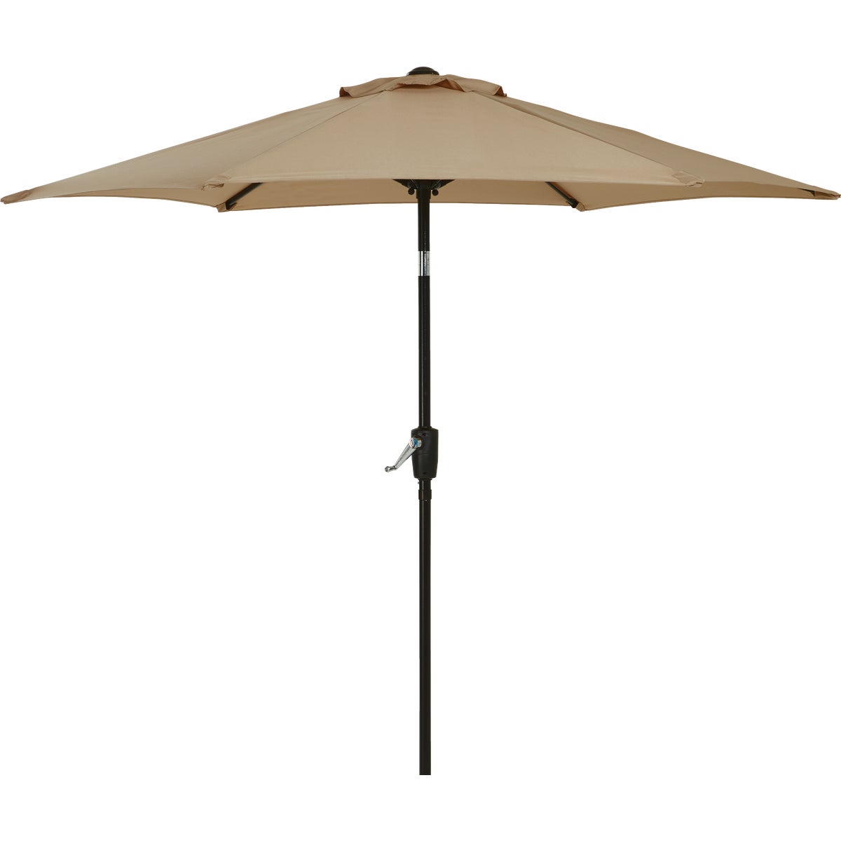 Outdoor Expressions 7.5 Ft. Aluminum Tilt/Crank Tan Patio Umbrella Image 1