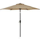 Outdoor Expressions 7.5 Ft. Aluminum Tilt/Crank Tan Patio Umbrella Image 1