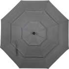 9 Ft. 3-Tier Tilt/Crank Smoke Gray Patio Umbrella - PFAS Free Image 5