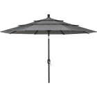 9 Ft. 3-Tier Tilt/Crank Smoke Gray Patio Umbrella - PFAS Free Image 4