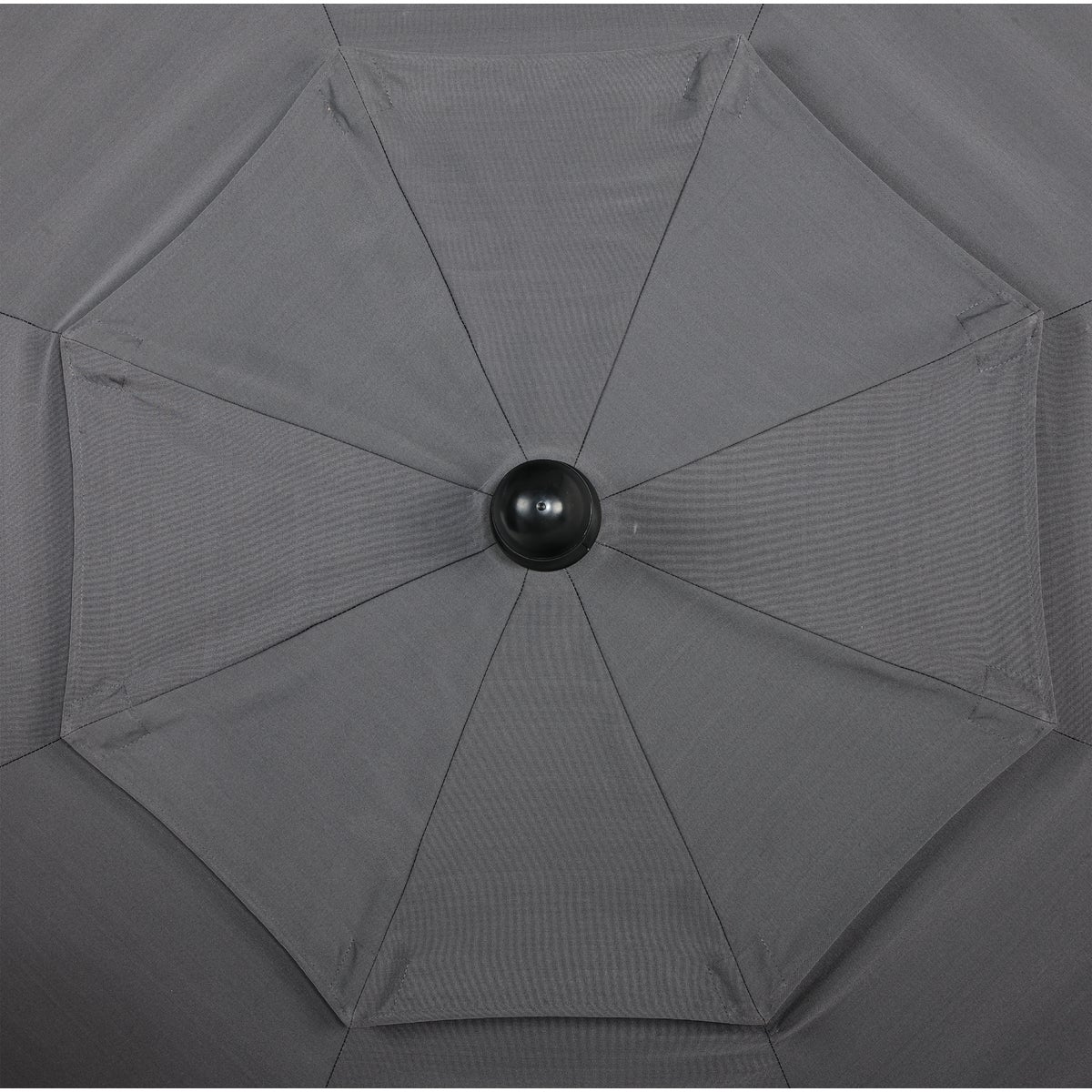 9 Ft. 3-Tier Tilt/Crank Smoke Gray Patio Umbrella - PFAS Free Image 6