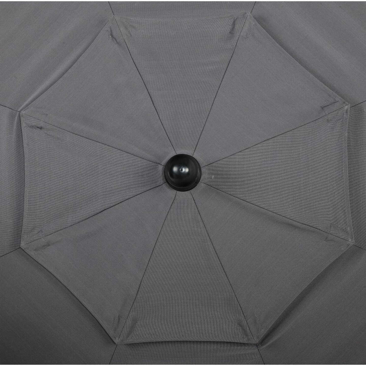 9 Ft. 3-Tier Tilt/Crank Smoke Gray Patio Umbrella - PFAS Free Image 6