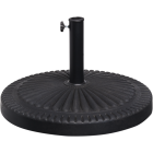 Outdoor Expressions 24 In. Round Black Polyresin Umbrella Base Image 1