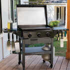 Char-Broil 28 In. XL Performance Series Propane Gas Griddle with Cart 3 Burner Flat Top Grill, Black Image 7