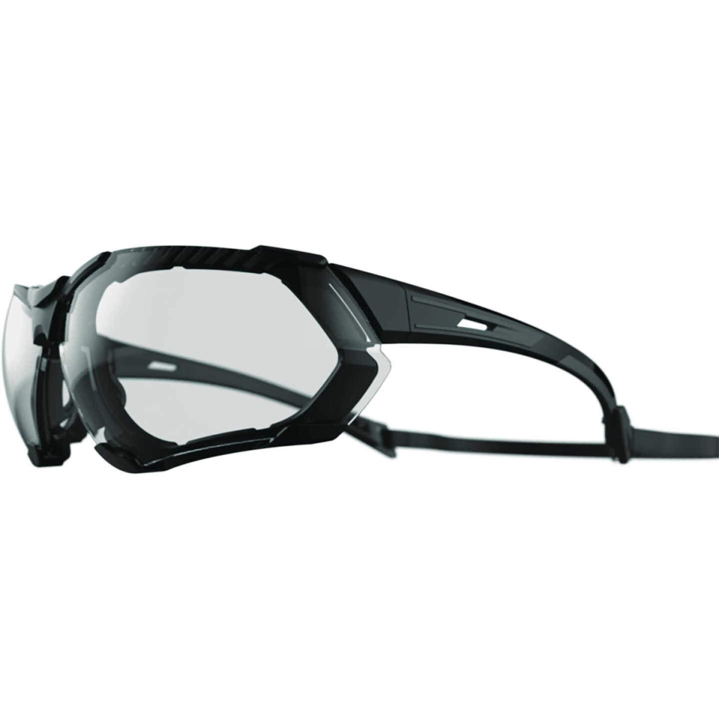 I-Form Helix RVS Black Frame Safety Glasses with Clear Lenses Image 1