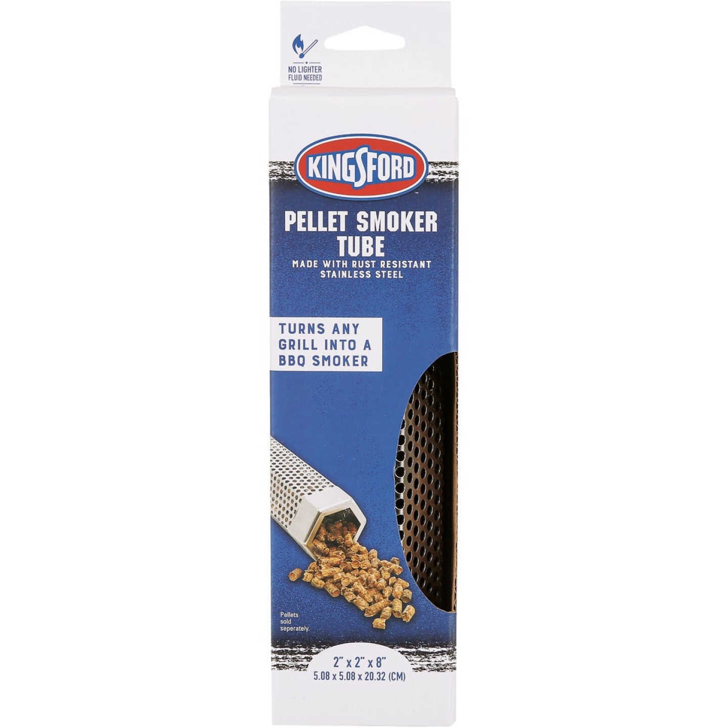 Kingsford 8 In. Stainless Steel Pellet Smoker Tube Image 1