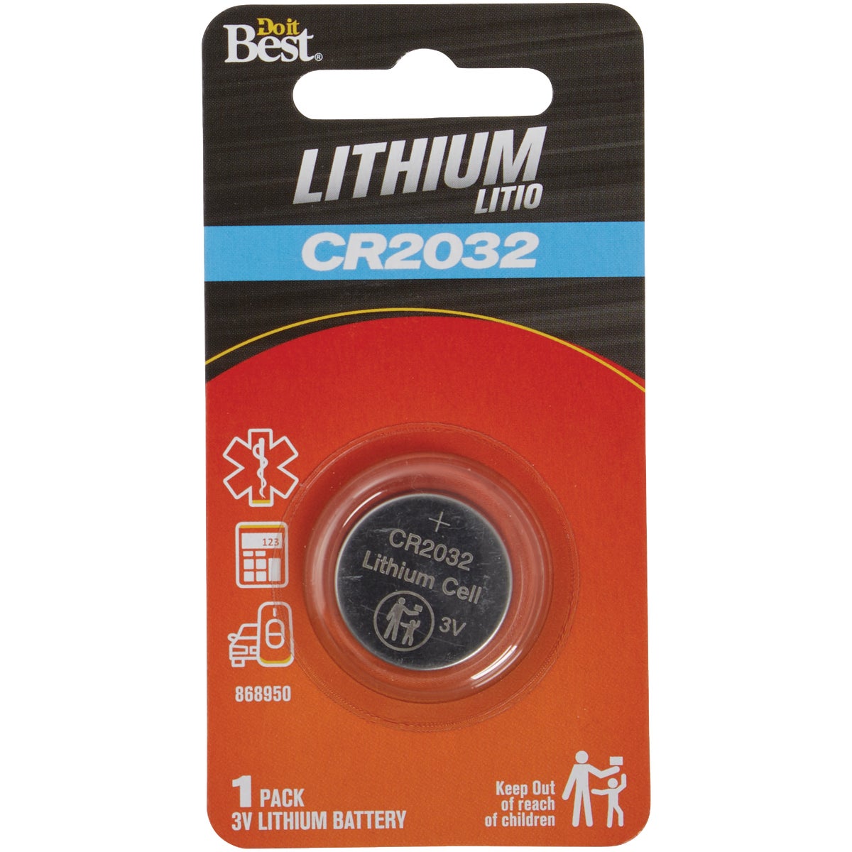 Do it Best CR2032 Lithium Coin Cell Battery