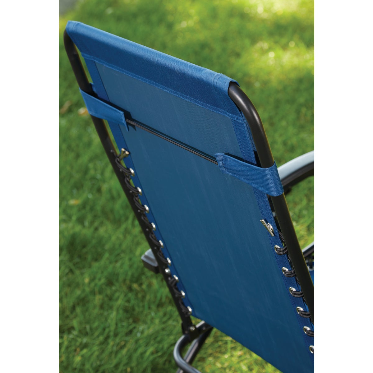 Outdoor Expressions Zero Gravity Relaxer Blue Convertible Lounge Chair Image 4