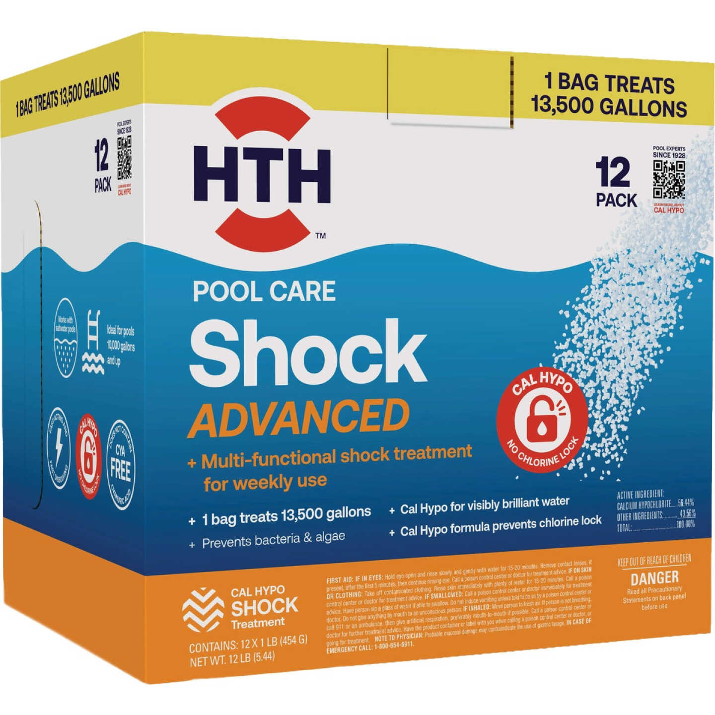 HTH Pool Care 1 Lb. Pool Shock Advanced (12-Pack) Image 1
