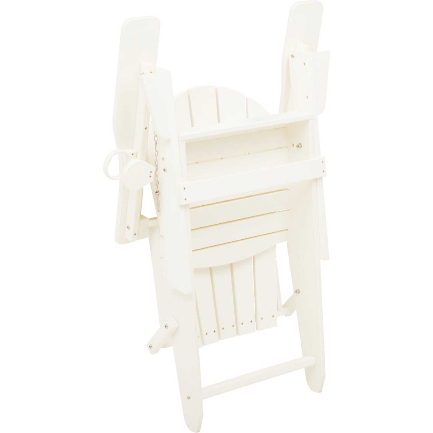 Outdoor Expressions White HDPE Adirondack Chair Image 3