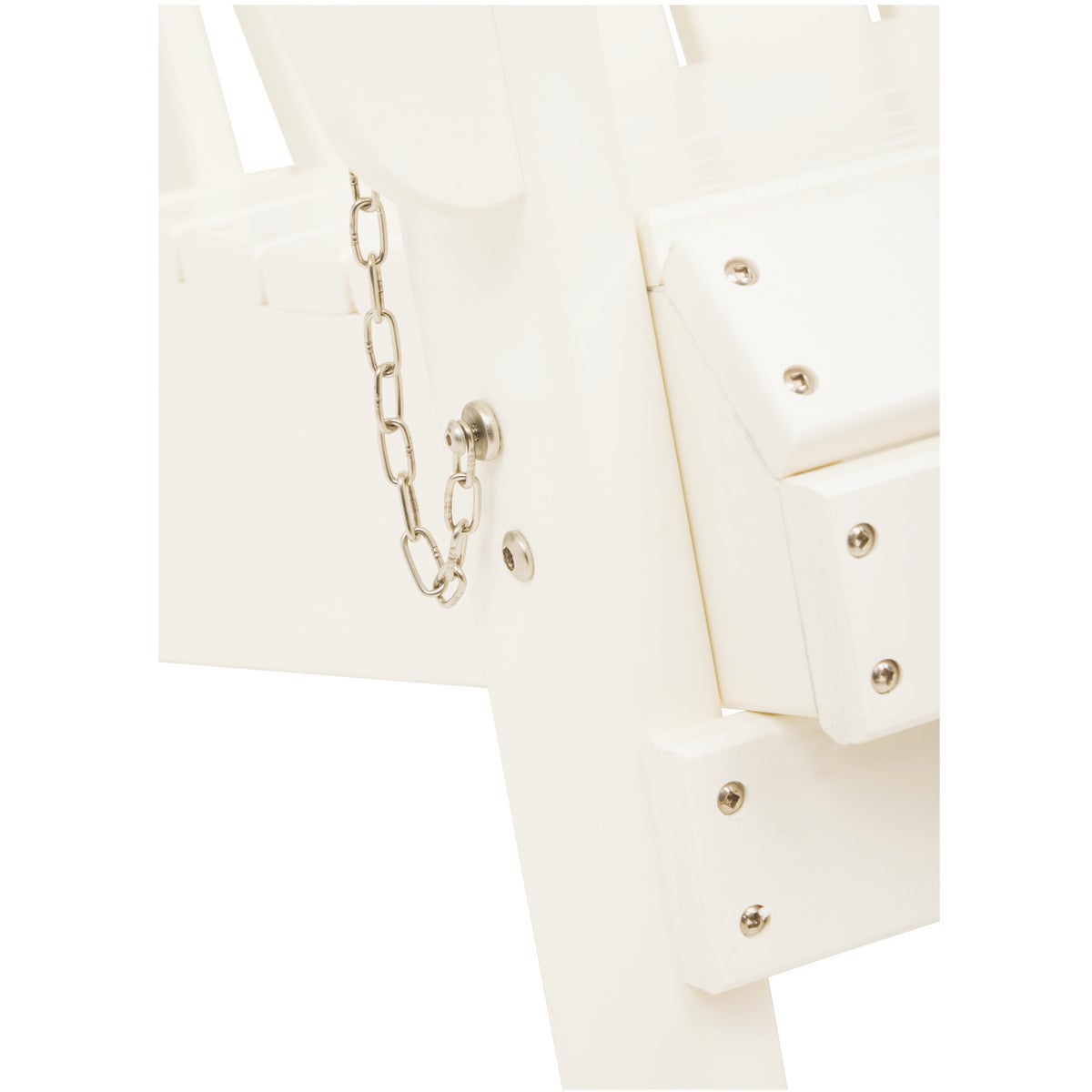 Outdoor Expressions White HDPE Adirondack Chair Image 5