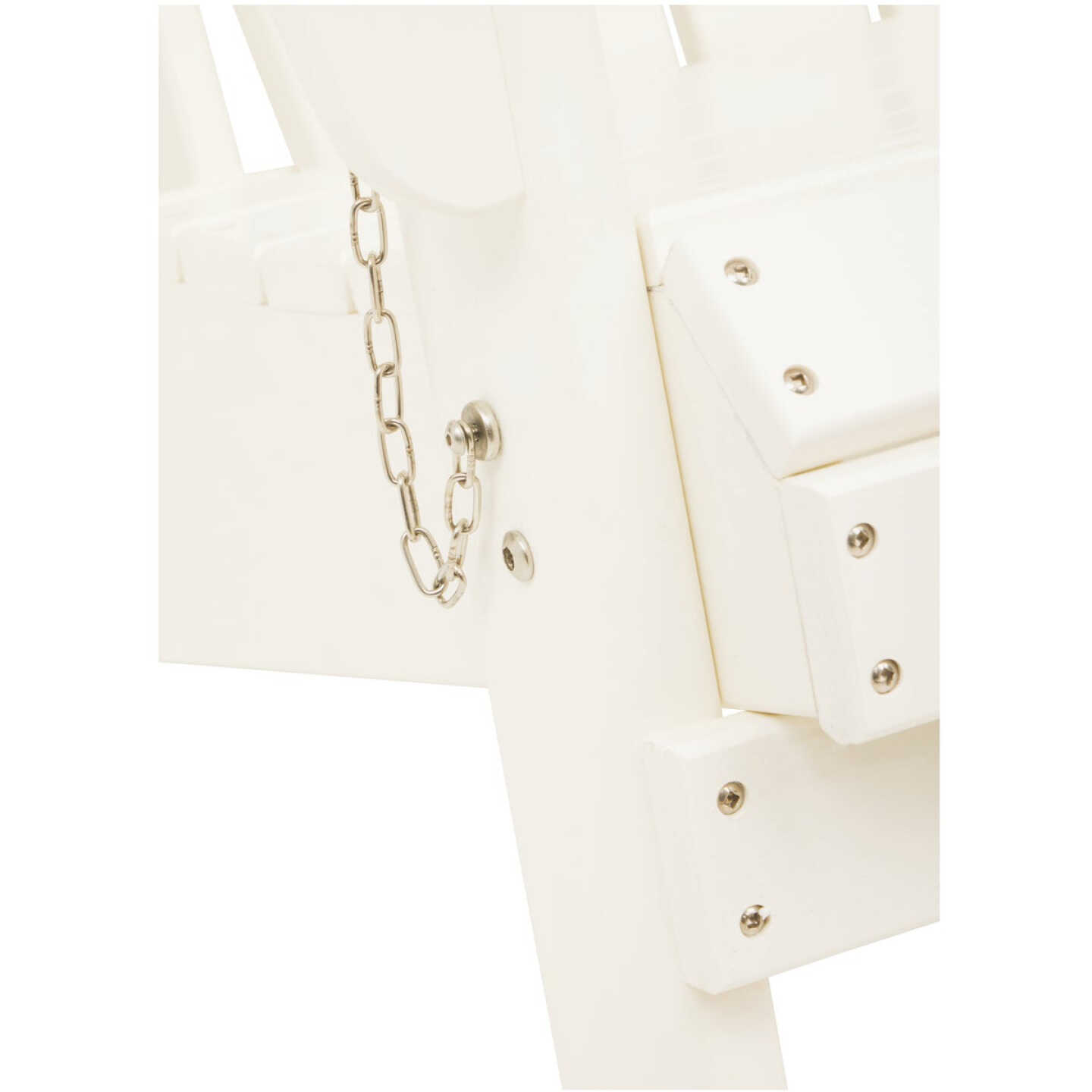 Outdoor Expressions White HDPE Adirondack Chair Image 5