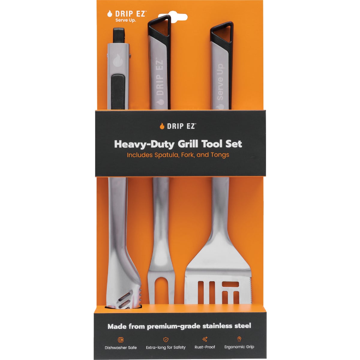 Drip EZ Heavy-Duty Grill Tool Set (3-Piece) Image 2