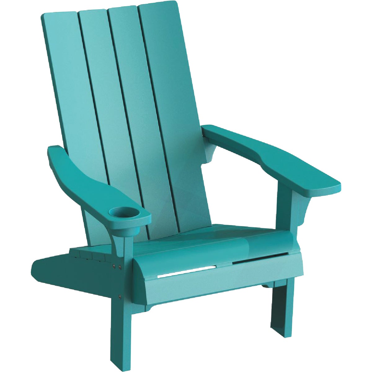 Adams Keter Teal Resin Modern Adirondack Chair