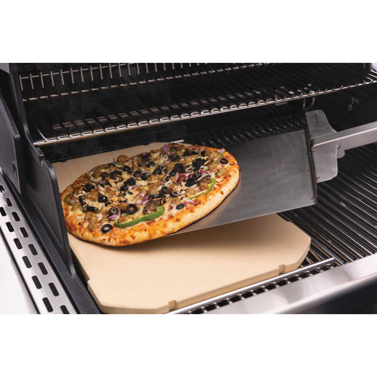 Broil King 14 In. Rectangular Grilling Pizza Stone Image 2