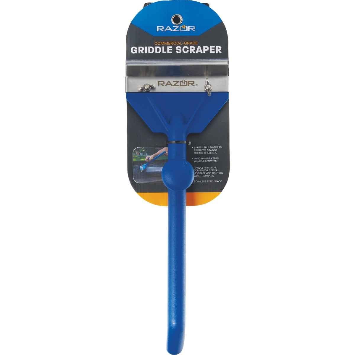 Mr. Bar-B-Q Razor 5.67 In. W. x 19.92 In. L. Stainless Steel Griddle Scraper Image 2