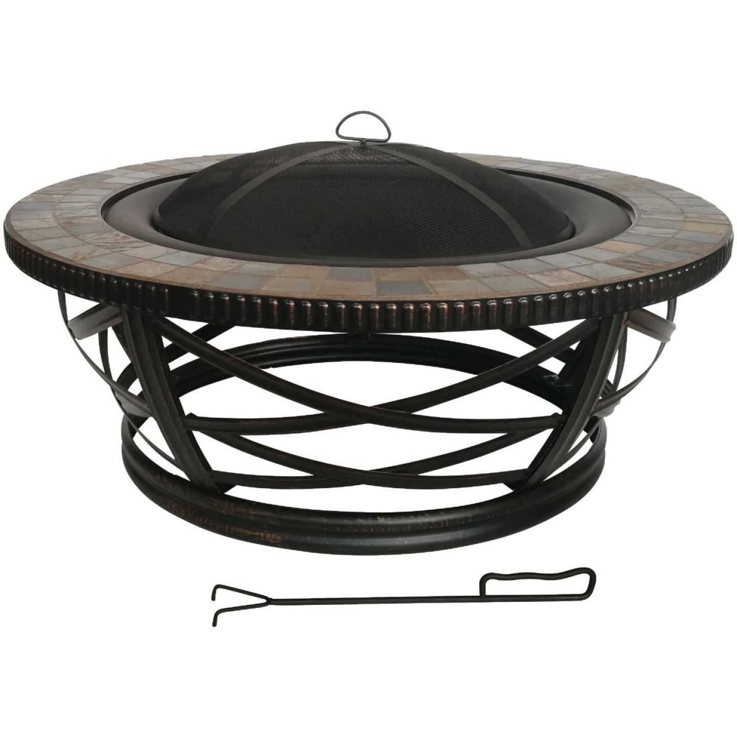 McKinley 40 In. Round Wood Burning Fire Pit Image 1