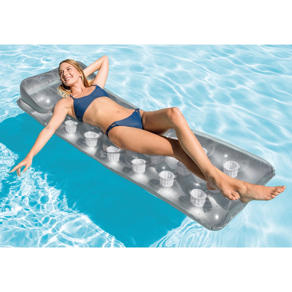 Intex Suntanner 18-Pocket Pool Float Image 2