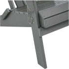 Outdoor Expressions Gray HDPE Adirondack Chair Image 4