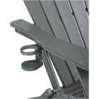 Outdoor Expressions Gray HDPE Adirondack Chair Image 3