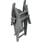 Outdoor Expressions Gray HDPE Adirondack Chair Image 5