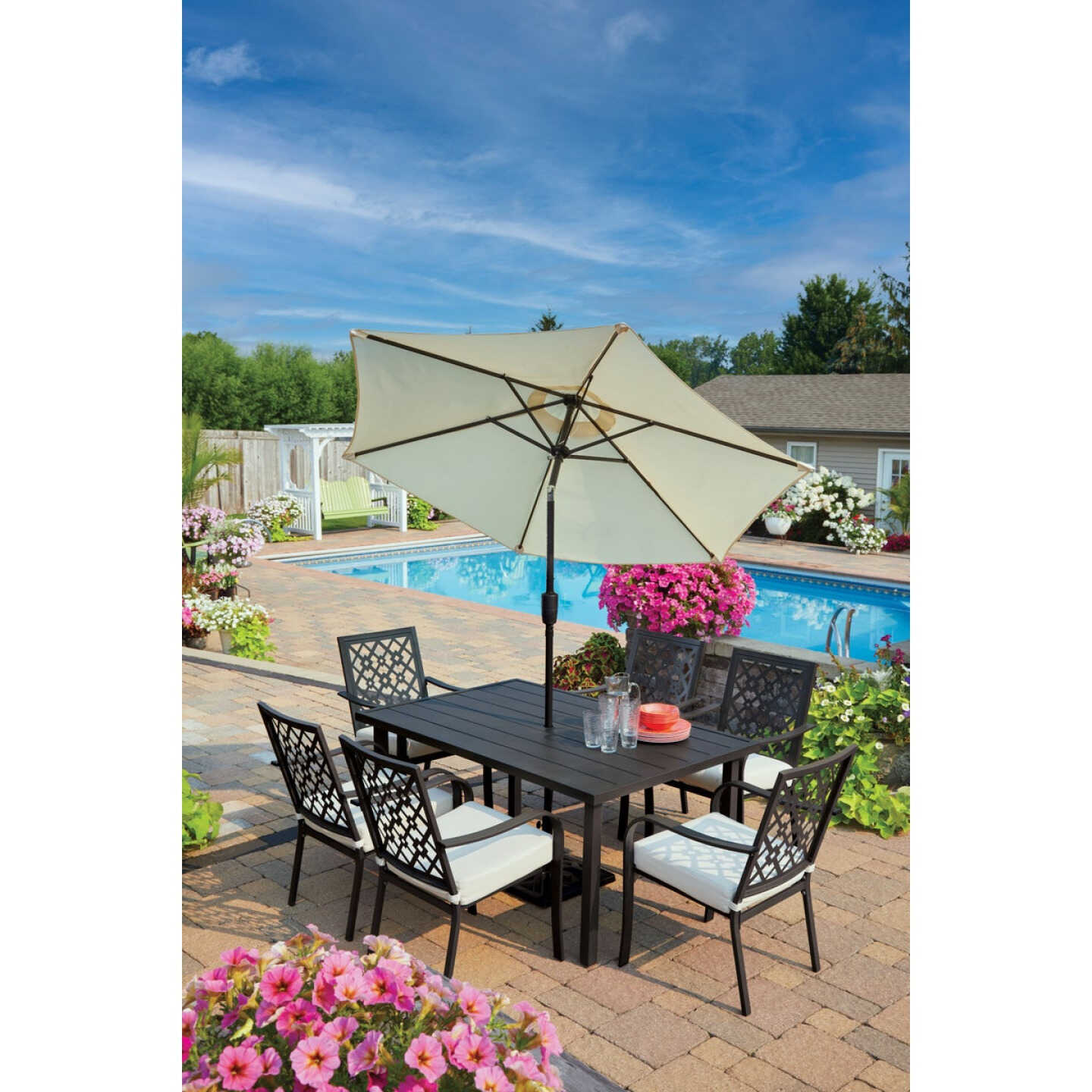 Outdoor Expressions Laguna Hills 7-Piece Dining Set Image 3