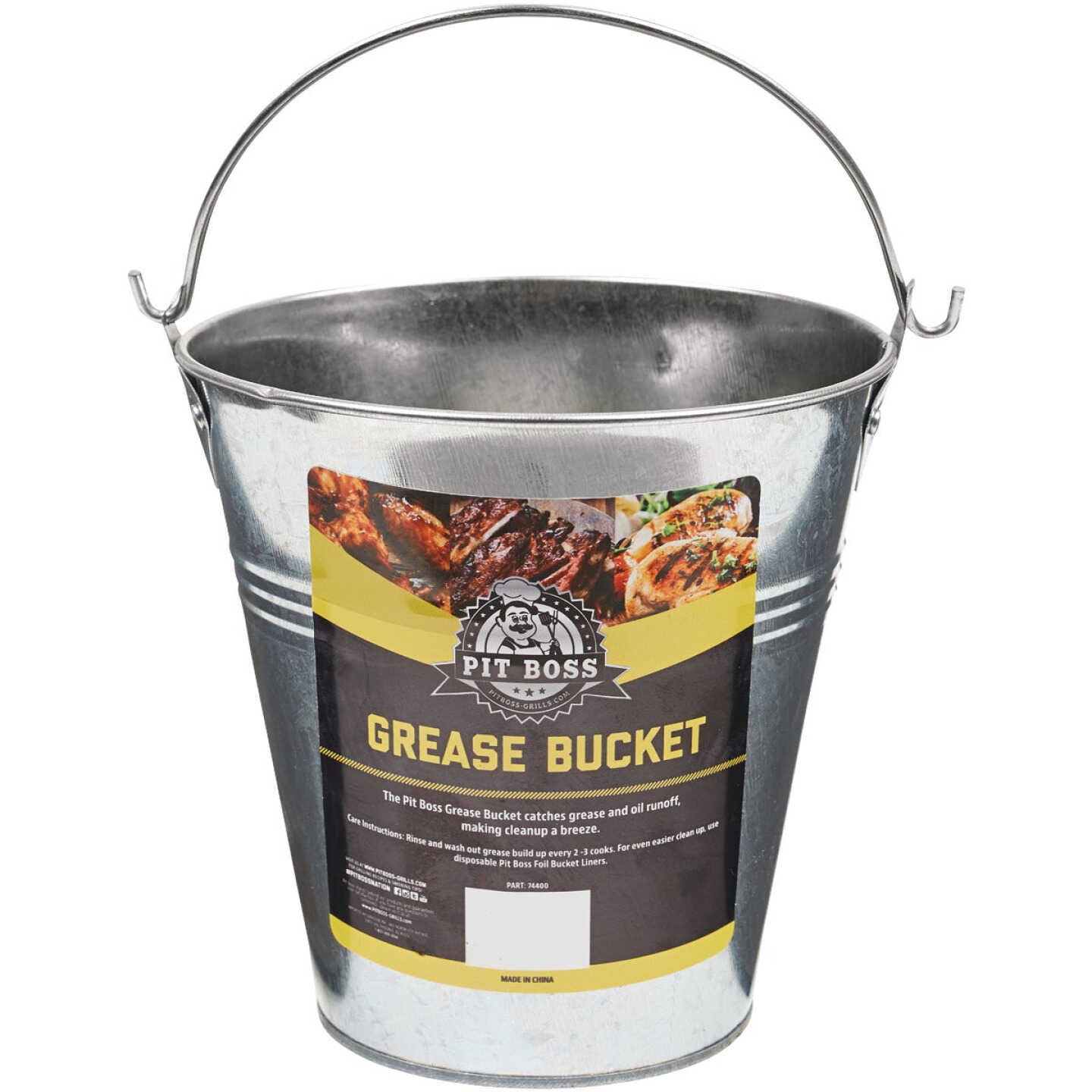 Pit Boss 6 In. Steel Grease Bucket Image 1