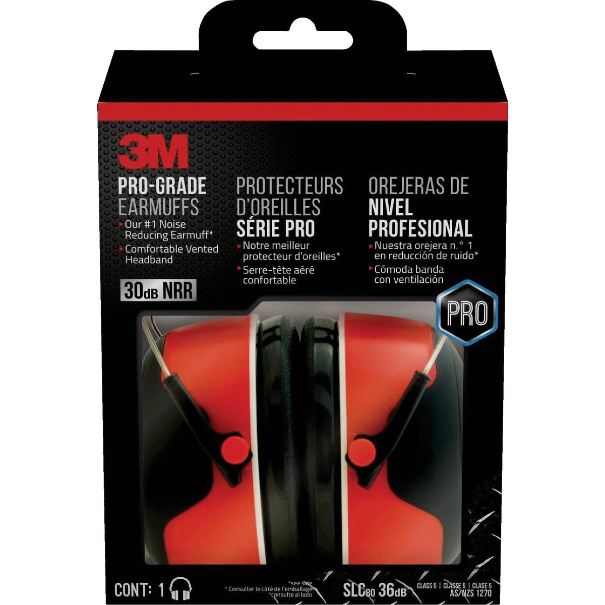 3M Pro-Grade 30 dB NRR Earmuff Image 5