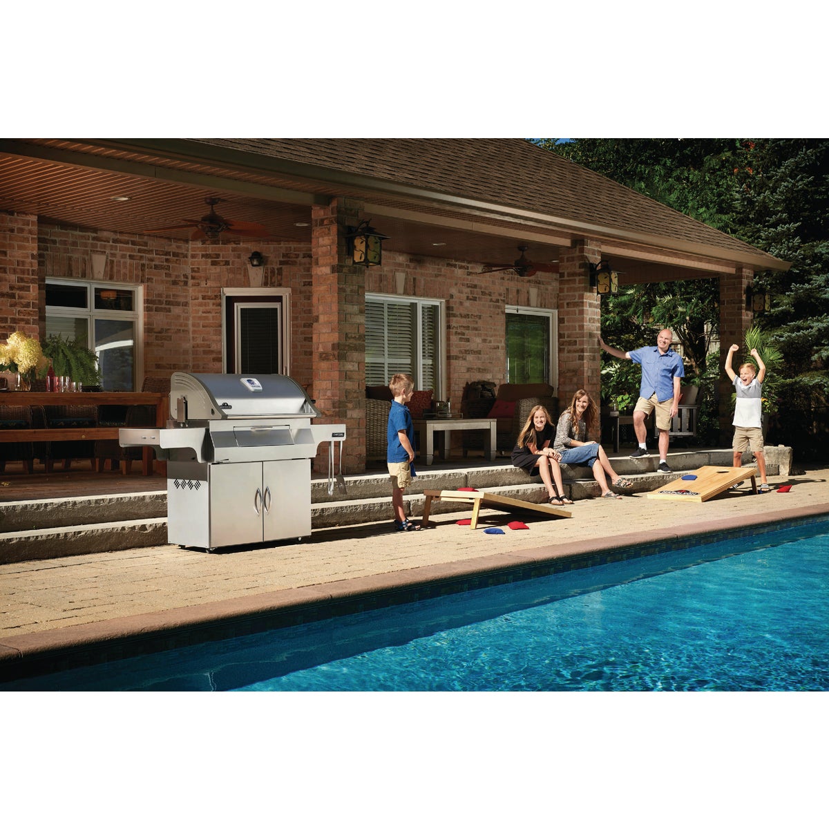 Napoleon Professional Charcoal Grill, Stainless Steel Image 2