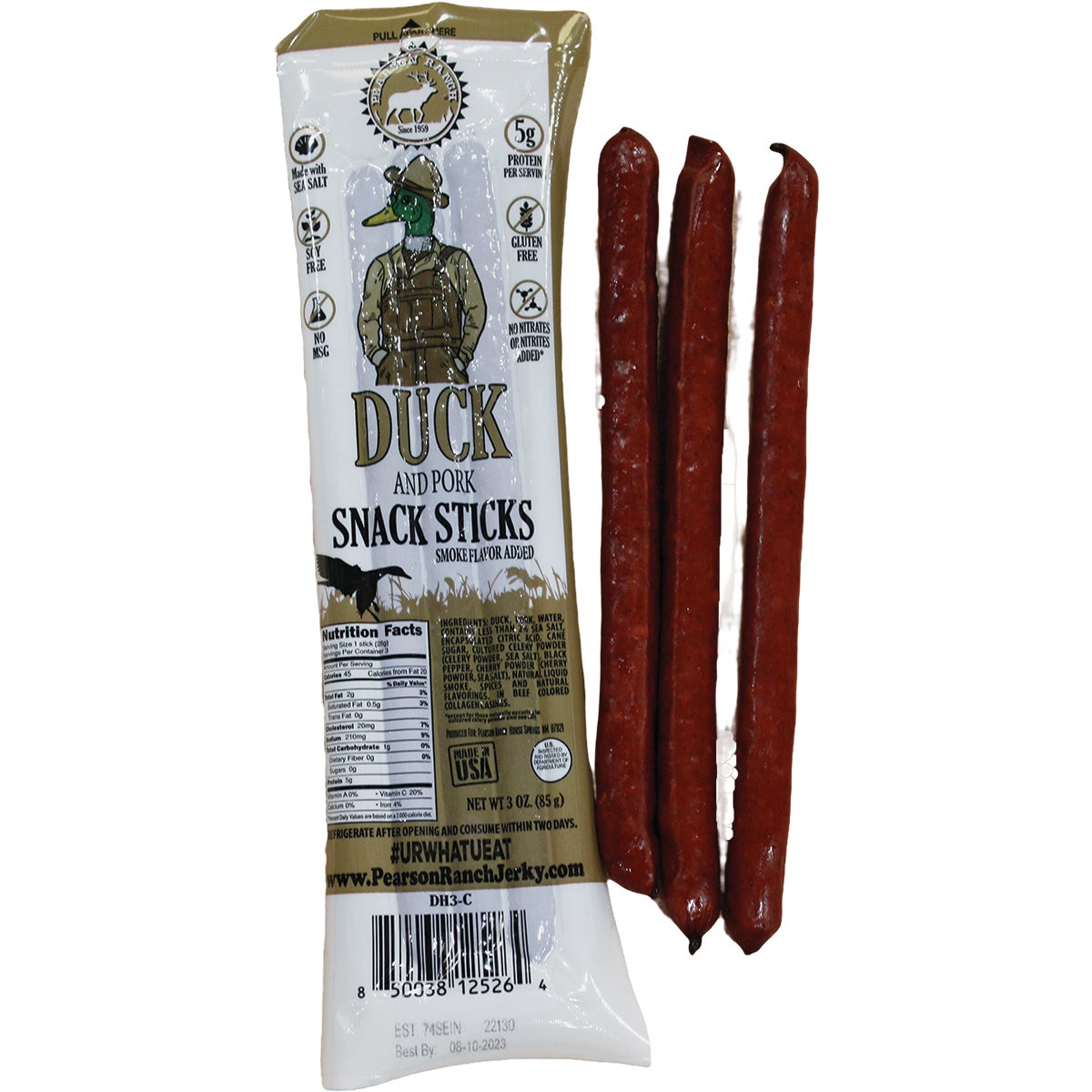 Pearson Ranch Jerky 3 Oz. Duck Multi-Pack Snack Stick Jerky Image 3