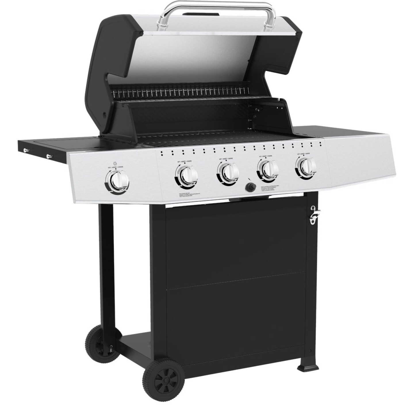 GrillPro 4-Burner Stainless Steel & Black 40,000 BTU LP Gas Grill Image 3