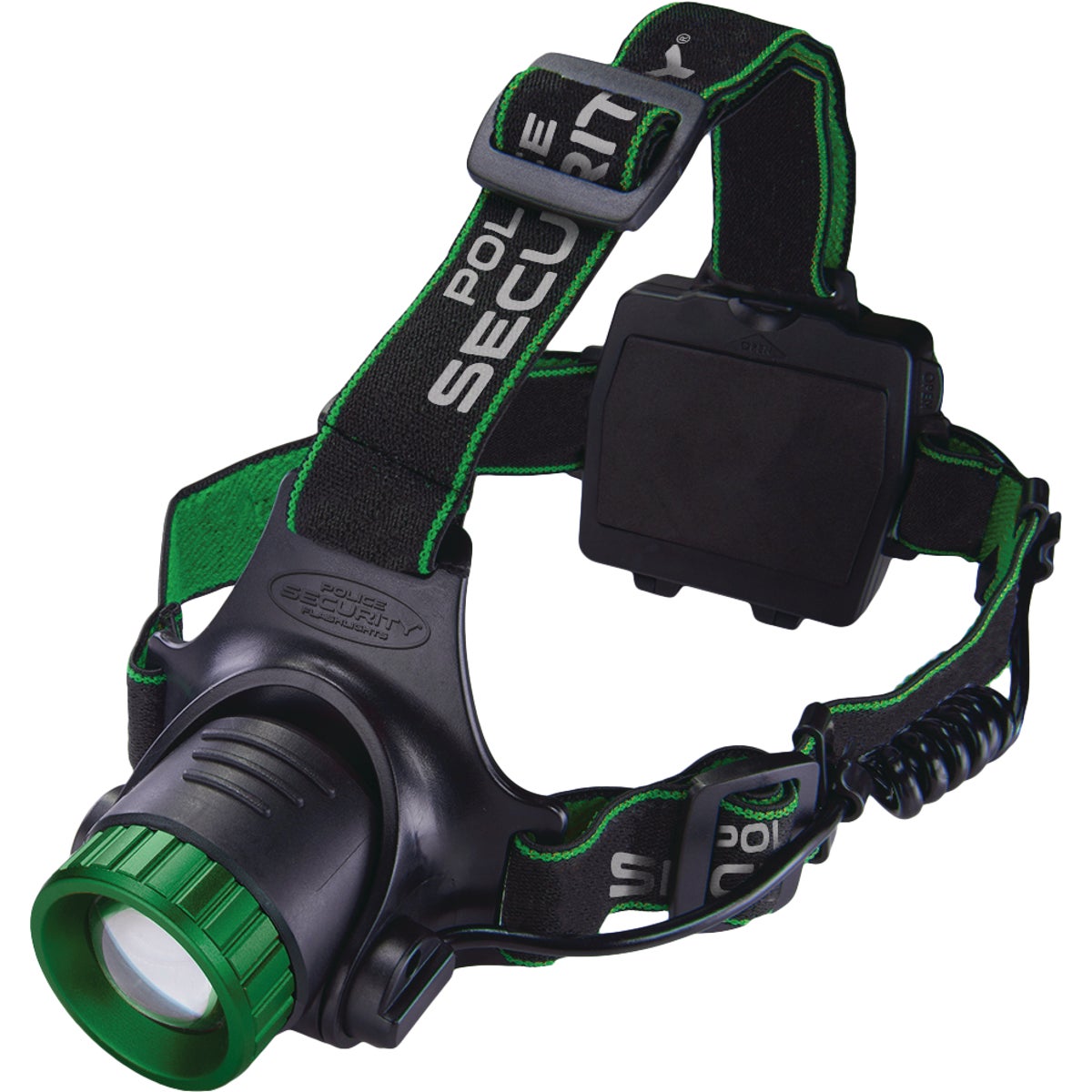 Police Security Blackout 1000 Lm. LED Rechargeable Focusing Hardhat Compatible Headlamp Image 4