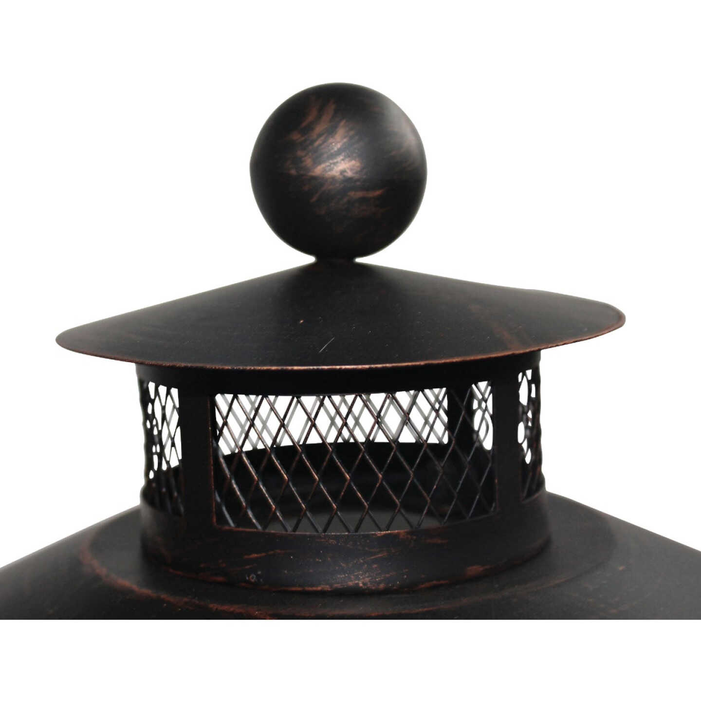 Wood Burning Round Standing 30 In. H. Wood Burning Fire Pit Image 4