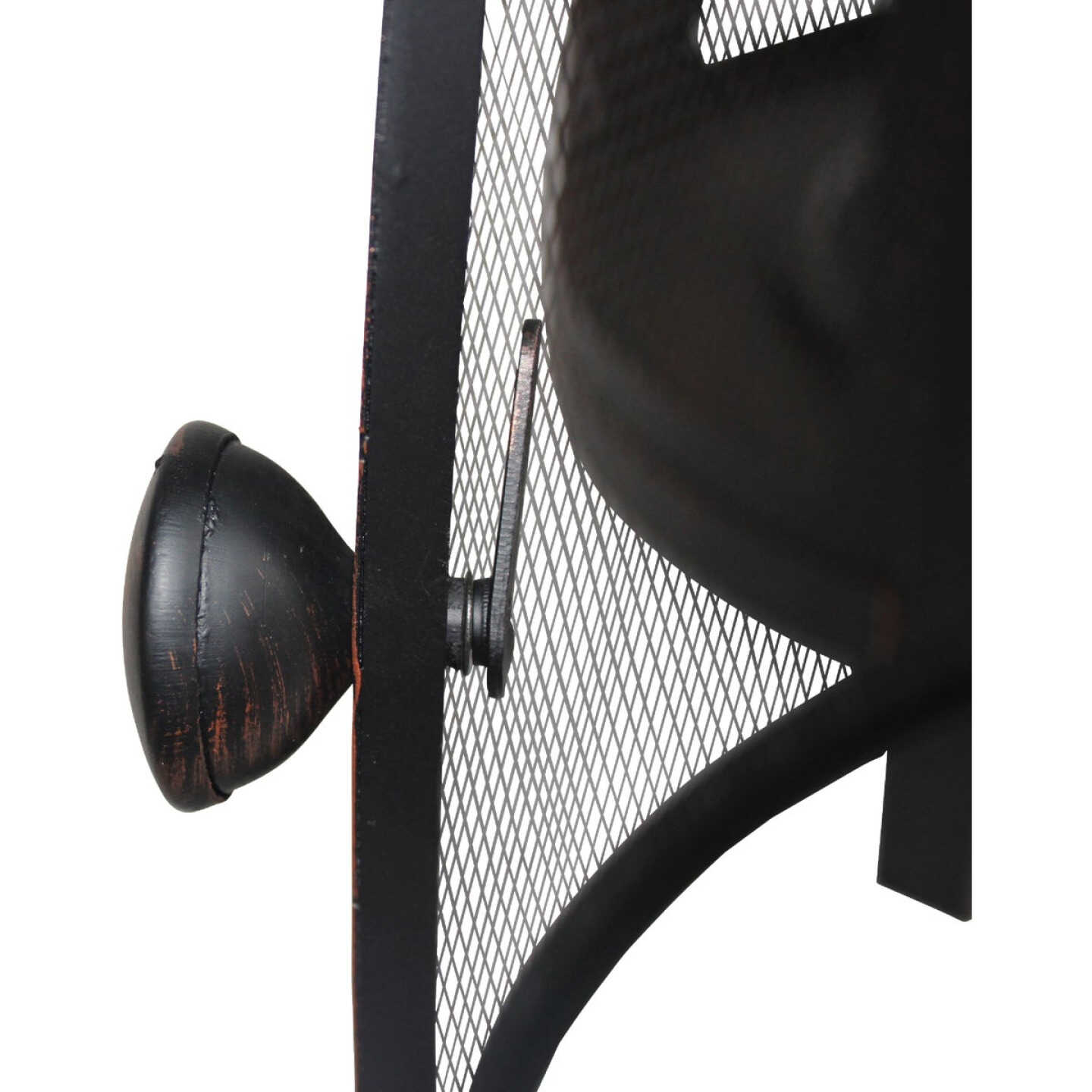 Wood Burning Round Standing 30 In. H. Wood Burning Fire Pit Image 3