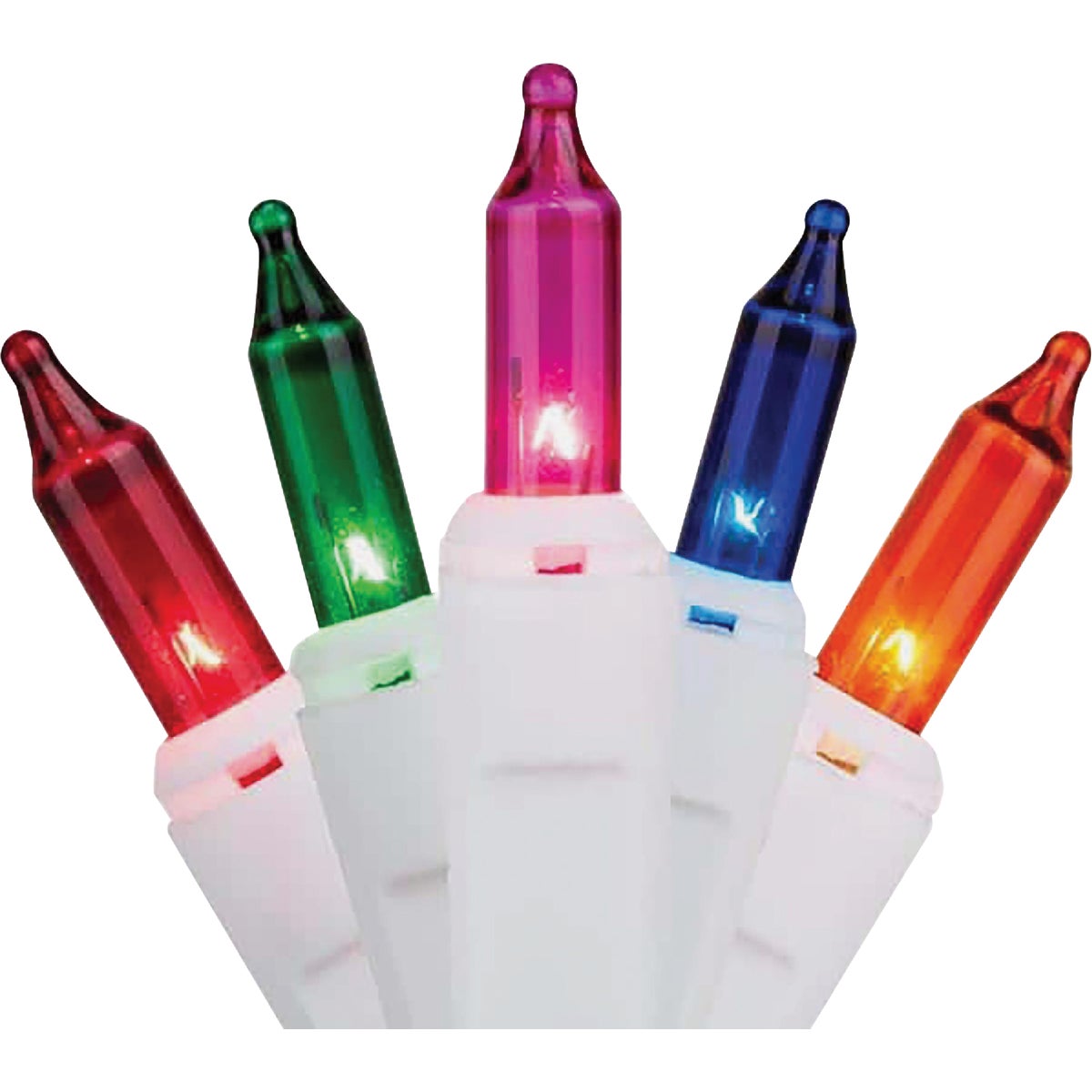 Home Impressions Multi 100-Bulb Mini Incandescent String Light Set with White Wire Image 1