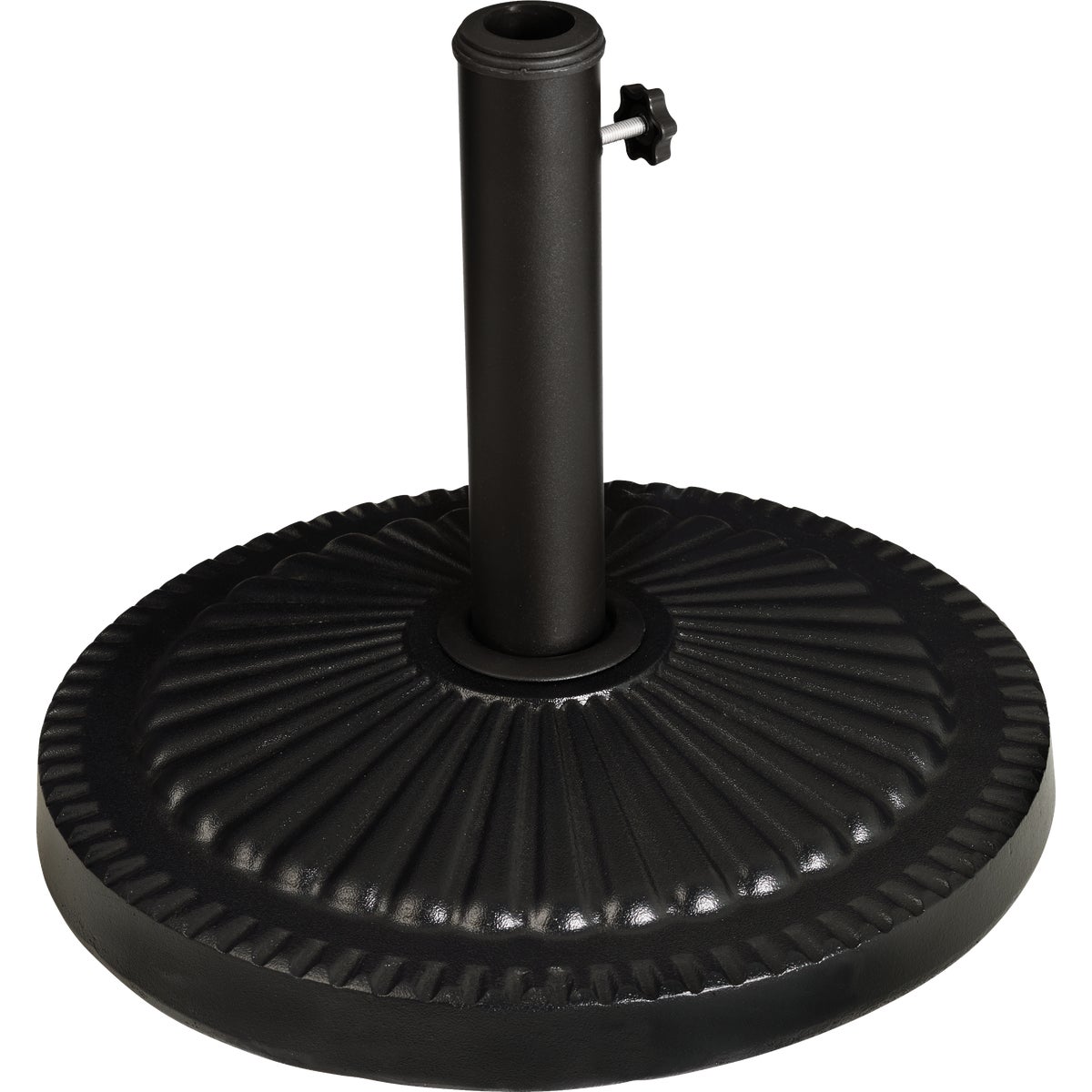 Outdoor Expressions 18 In. Round Black Concrete Umbrella Base Image 2