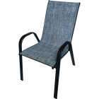 Sun-Ray Gray Sling Outdoor Stackable Chair Image 1