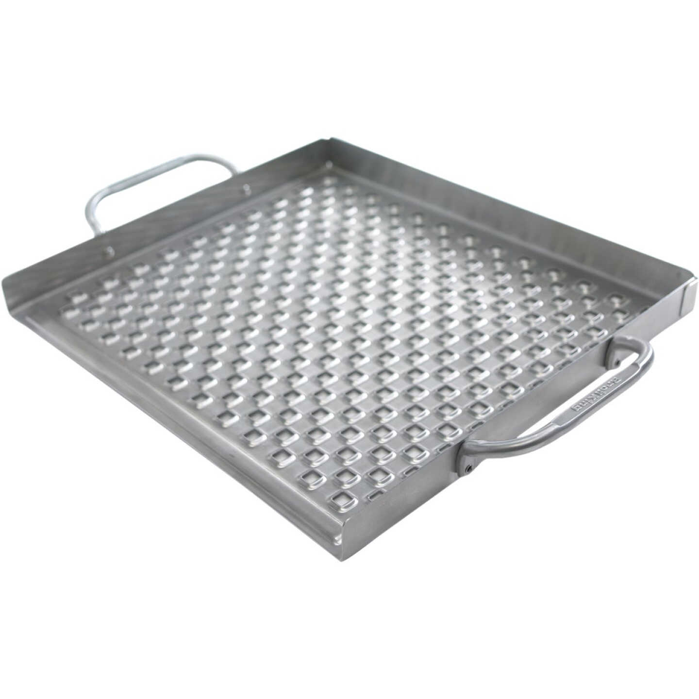 Broil King Imperial 15.5 In. W. x 13 In. L. Stainless Steel Flat Grill Topper Tray Image 1