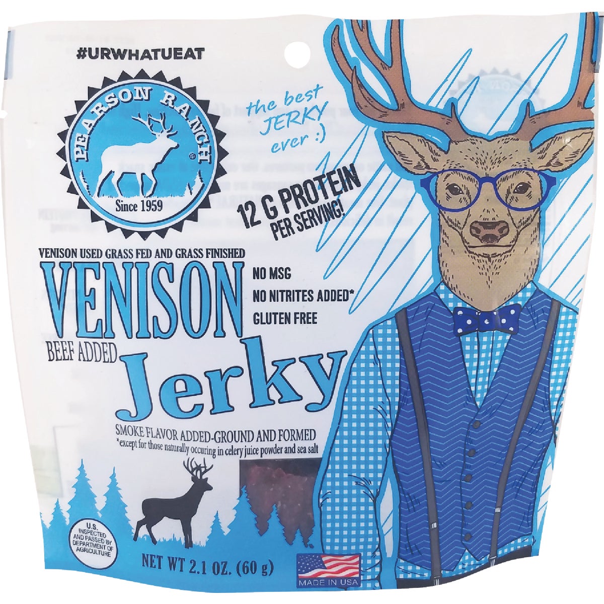 Pearson Ranch Jerky 2.1 Oz. All-Natural Venison Jerky Image 1